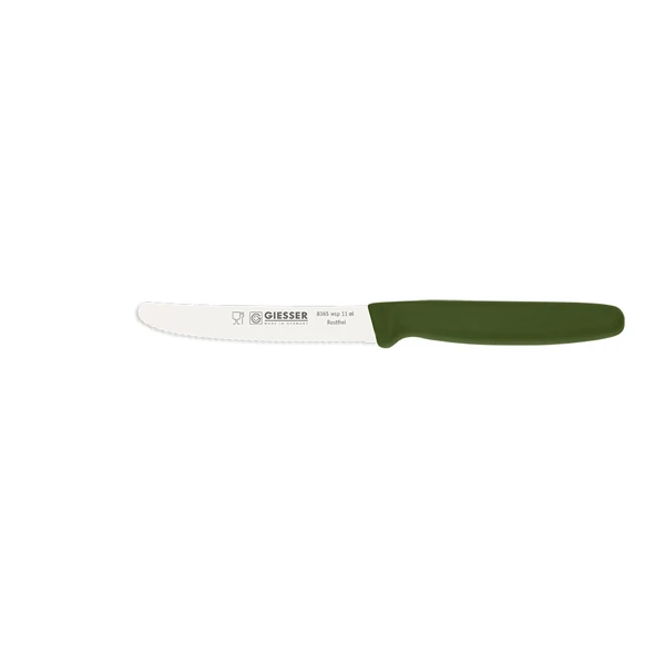 GIE-NÓŻ UNWERSALNY ZĄBKOWANY 11CM *OLIWKOWY* 8365