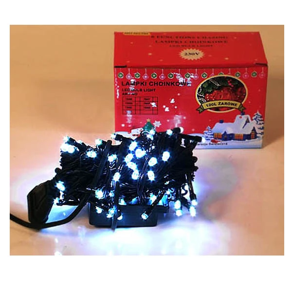 Lampki CHOINKOWE 100 LED BIAŁE 784W