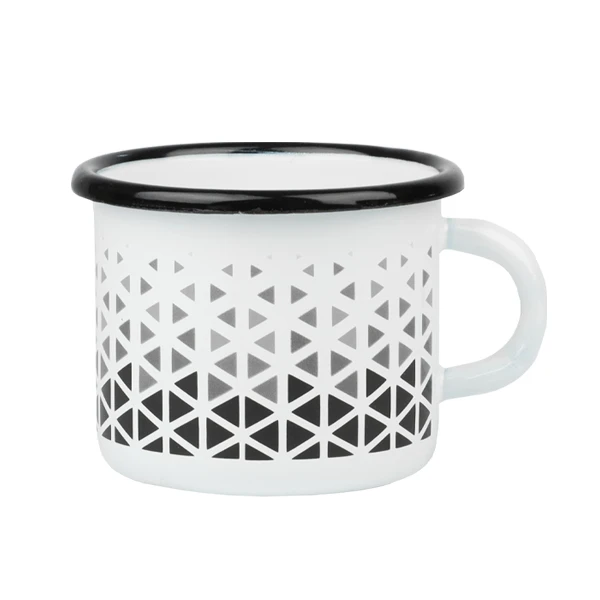 RYB-KUBEK EMALIOWANY ZDOBIONY 12CM 1L GEOMETRIA 0107