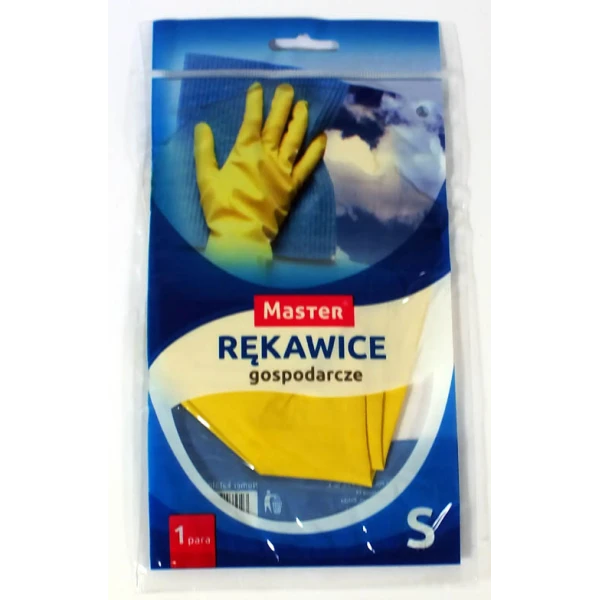 Rękawice gospodarcze Master S436 lateksowe żółte