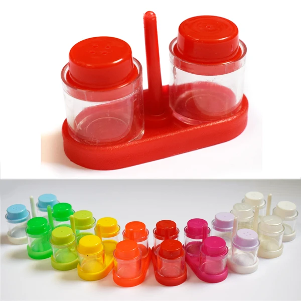 Komplet przyprawników plastikowych sól i pieprz A'12