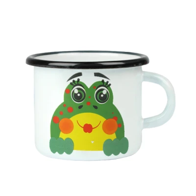 RYB-KUBEK EMALIOWANY ZDOBIONY 9CM 0,5L ŻABKA 0104