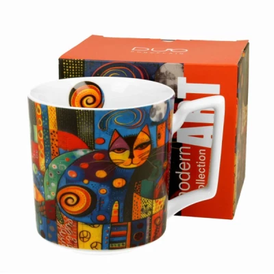 Kubek porcelanowy DUO Modern Cat 0,45 l