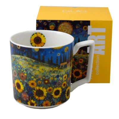 Kubek porcelanowy DUO Modern Sunflower Field 0,45 l