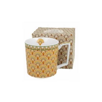 Kubek porcelanowy DUO Geometric Solis 400 ml