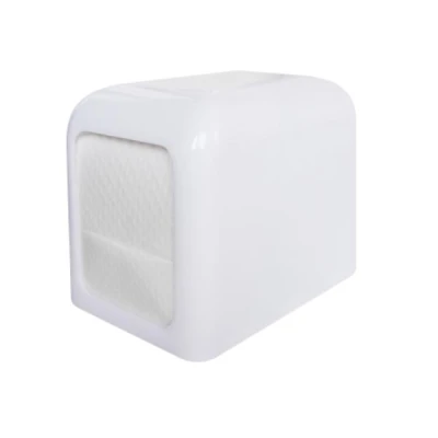 Dyspenser do serwetek Clarina biały 14 x 11 x 15 cm