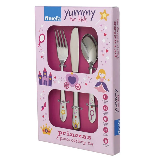 AMEFA-KPL. SZTUĆCÓW DZIECIĘCY 3 EL.*GIRLS*
