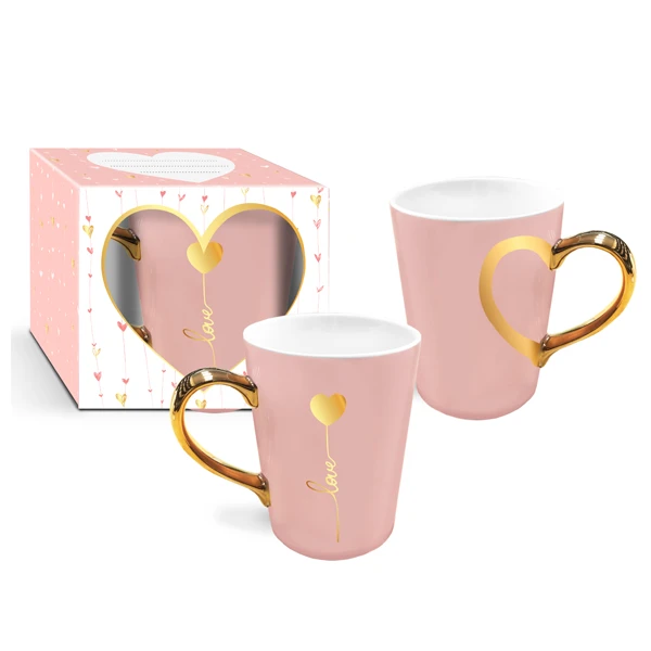 Kubek porcelanowy Veroni Love 370 ml