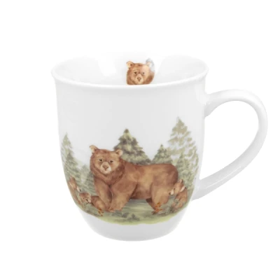 Kubek porcelanowy Duo Niedźwiedzie 400 ml