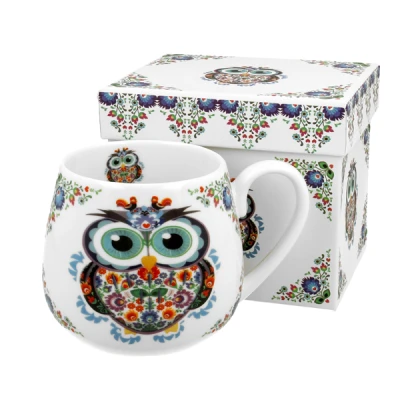 Kubek porcelanowy Duo Etno Sowa 430 ml