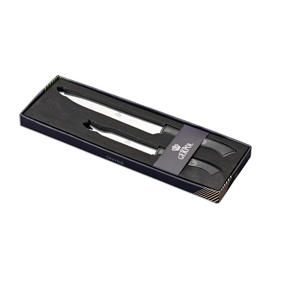GER-*ONYKS* ZESTAW NOŻY 2 ELEM. (KUCH. 18CM, UNIW. 12CM)