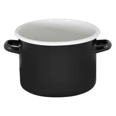 Garnk emaliowany Ryb gładki 16 cm