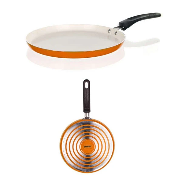 CZ-PATELNIA DO NALEŚNIKÓW 24CM ALU CERAMIC ARANCIA