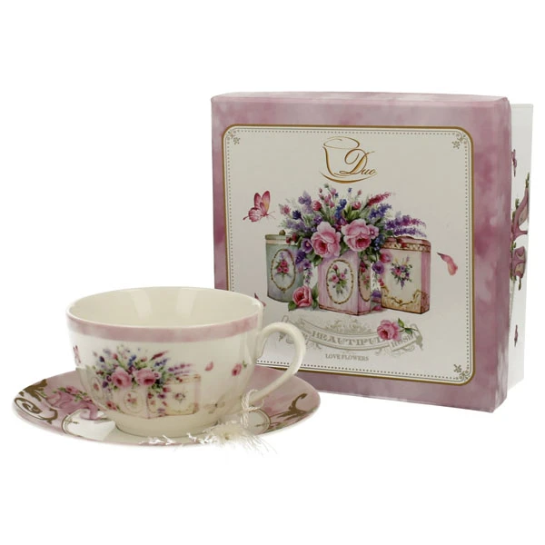 DUO-FILIŻANKA+SPODEK 250ML *EDEN*