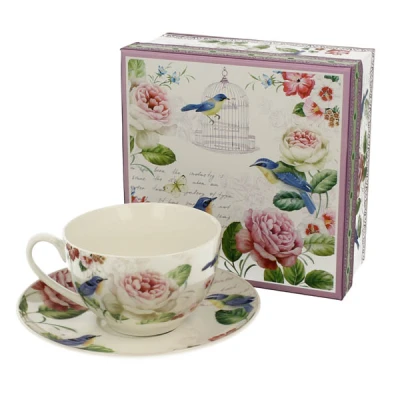 DUO-FILIŻANKA+SPODEK 250ML *LUNA*