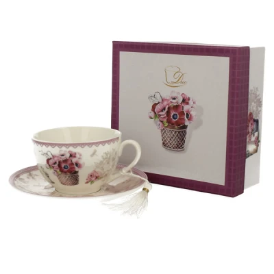 DUO-FILIŻANKA+SPODEK 250ML *MIA*