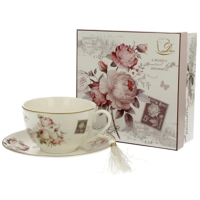DUO-FILIŻANKA+SPODEK 250ML *SECESJA*