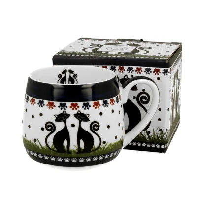 Kubek porcelanowy DUO Etno Indigo 0,43 l