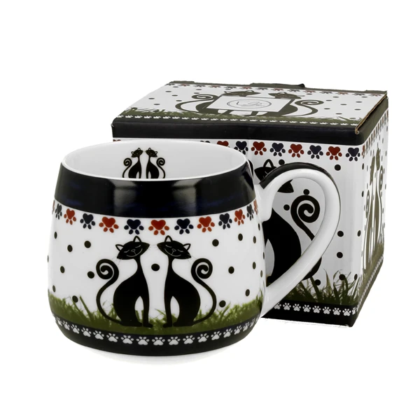 Kubek porcelanowy DUO Etno Indigo 0,43 l