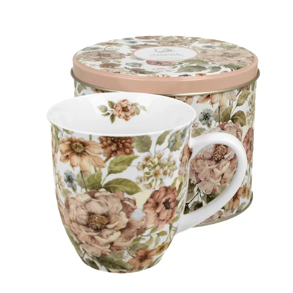 DUO-KUBEK W PUSZCE 400ML *PASTEL FLOWERS*