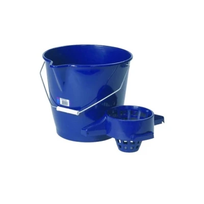 WIADRO Z WYCISKACZEM DO MOPA SZNURKOWEGO 12l PLASTIKOWE NA WODĘ DOMOWE