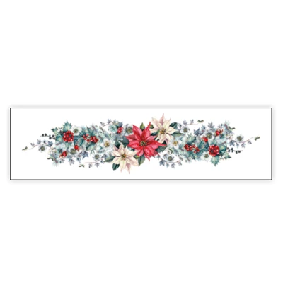MAR-BIEŻNIK WODOODPORNY CZERWONO-ZIELONY *GWIAZDA BETLEJEMSKA* 38X140CM