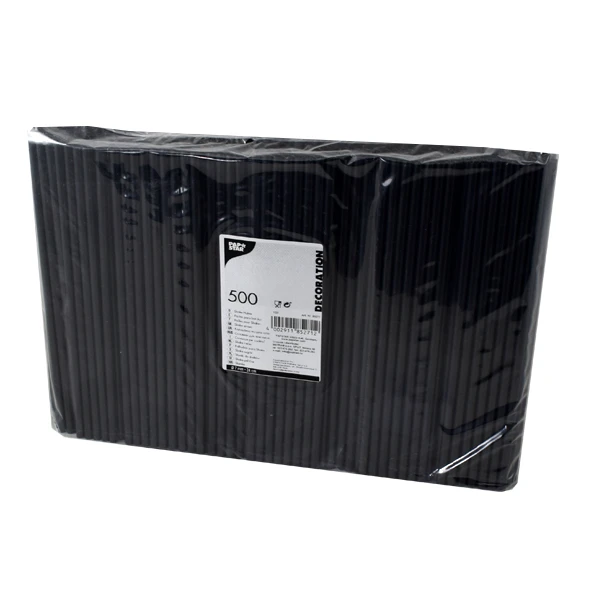 SŁOMKA PROSTA CZARNA 7X240 A'500