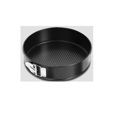 TORTOWNICA OKRĄGŁA FORMA NA CIASTO METALOWA WYJMOWANE DNO fi26cm CZARNA