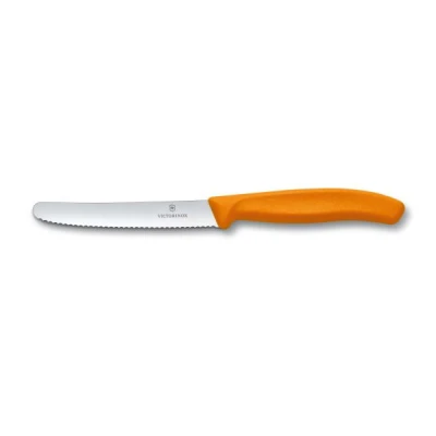 VIC-NÓŻ DO POMIDORÓW ZĄBKOWANY 11CM *POMARAŃCZOWY* 6.7836.L119