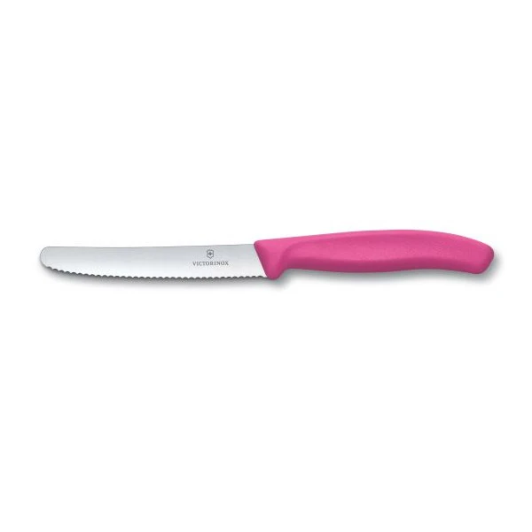 VIC-NÓŻ DO POMIDORÓW ZĄBKOWANY 11CM *RÓŻOWY* 6.7836.L115