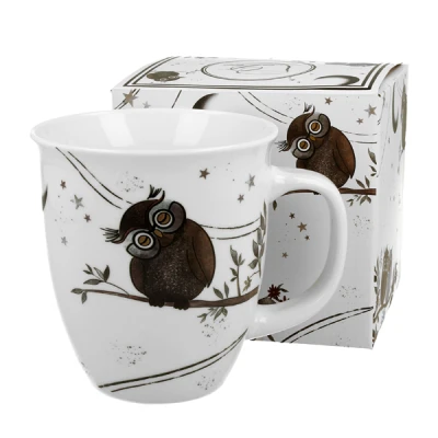 Kubek porcelanowy Duo Animals Charming Owls 650 ml