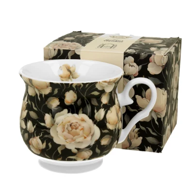 DUO-KUBEK RETRO *ENGLISH ROSES BLACK*
