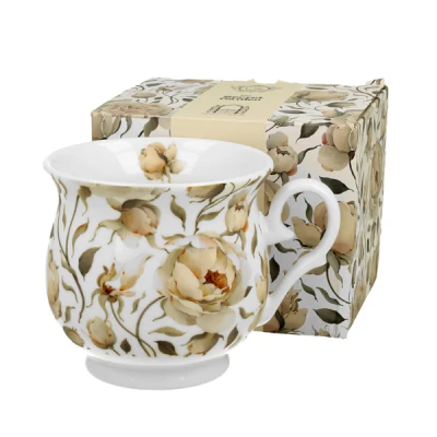 DUO-KUBEK RETRO *ENGLISH ROSES WHITE*