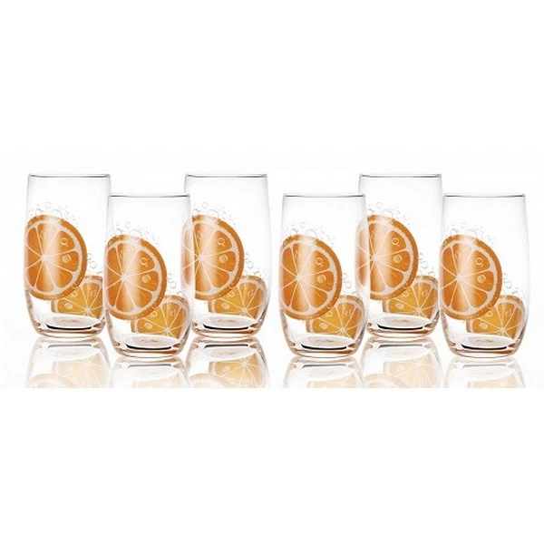 GLASMARK-6 SZKLANEK *POMARAŃCZA* WYSOKA 320ML