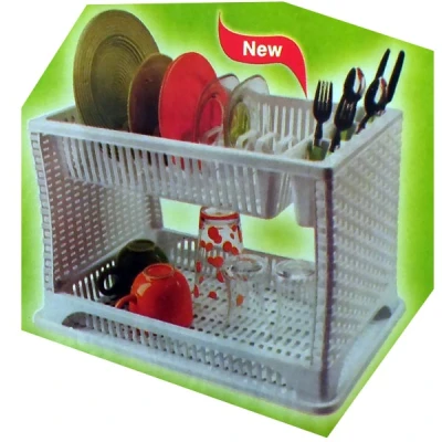 Suszarka do naczyń KATEX 45 x 30 x 26,5 cm rattan violet