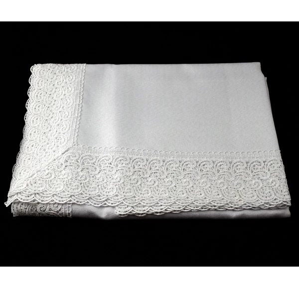 MESA-OBRUS 404 *GIPIURA* BIAŁY 85X85