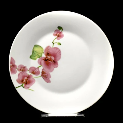 Talerz deserowy MM Glass Storczyk 19 cm