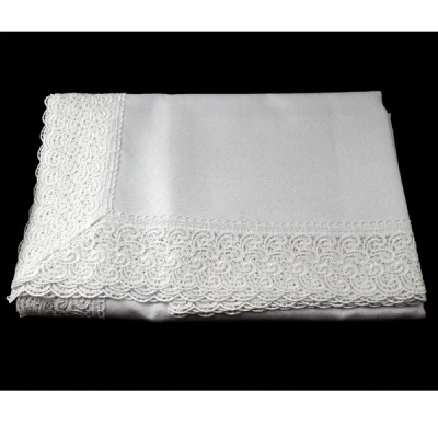 MESA-OBRUS 404 *GIPIURA* BIAŁY 85X85