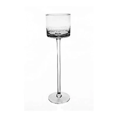 Świecznik szklany Sigma-Glass 35 cm krakla