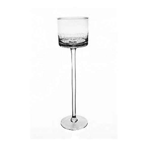Świecznik szklany Sigma-Glass 35 cm krakla