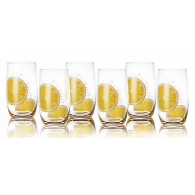 GLASMARK-6 SZKLANEK *CYTRYNA* WYSOKA 320ML