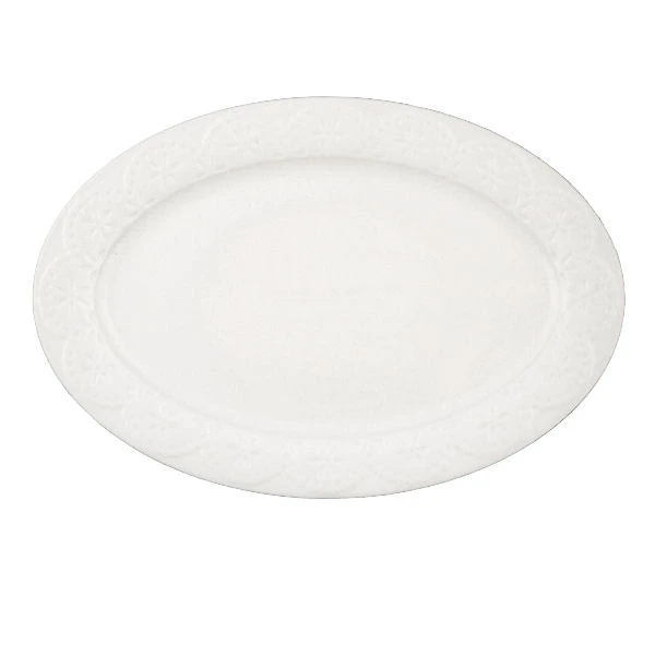 Półmisek porcelanowy Mondex Koronka 30,5 x 21 cm