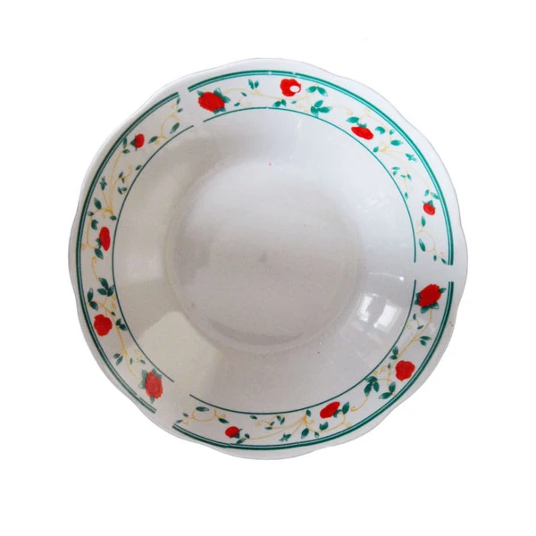 MON-TALERZ GŁĘBOKI 23CM RÓŻA CZERWONA 253-SP9