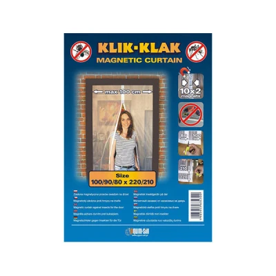 MOSKITIERA NA DRZWI BALKONOWE MAGNETYCZNA PRZECIW KOMAROM 100x220 BIAŁA