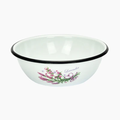 RYB-MISKA EMALIOWANA ZDOBIONA LAWENDA 1,5L PR-0308