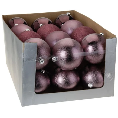Bombka choinkowa 10 cm purpurowa