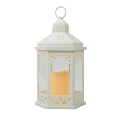 TOM-LATARNIA LED 18*18*30CM LRN04B  BIAŁA