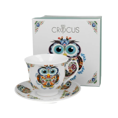 Filiżanka porcelanowa DUO Sowa Etno 0,25 l