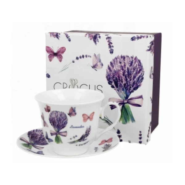 DUO-KPL. FILIŻANKA ZE SPODKIEM *VIOLET*
