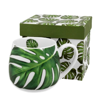 DUO-KUBEK BARYŁKA 430ML *MONSTERA*